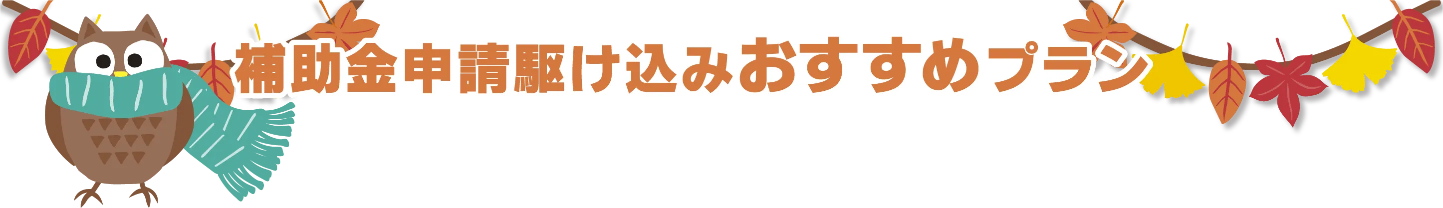 補助金申請駆け込みおすすめプラン